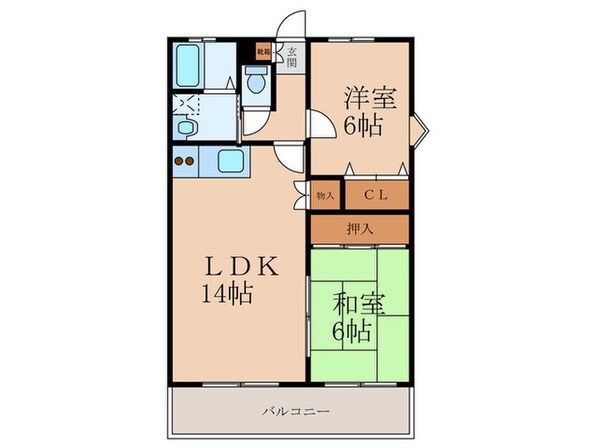 エル・スール湯川の物件間取画像